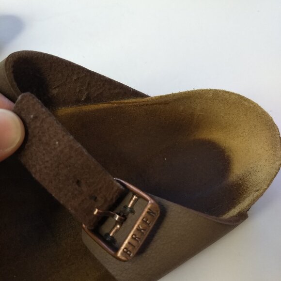 Birkenstock Gizeh Thong Sandals Size 38 US 7 - 7.5 Womens Adjustable Buckles - Picture 9 of 13